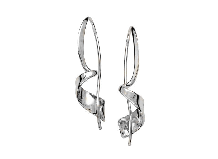 Ed Levin Corkscrew Earring Sterling Silver Small