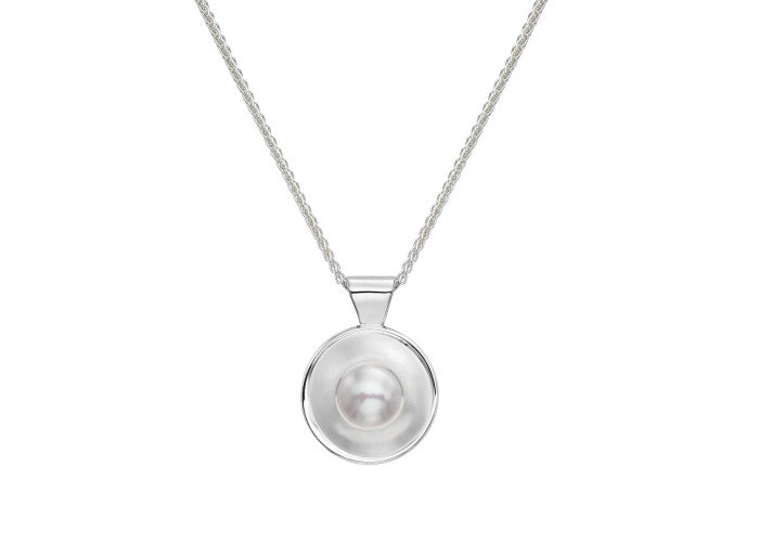 Ed Levin Sun Glow Pendant Sterling Silver with Pearl