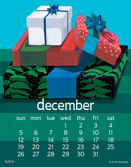 2027 Kate Libby Desk 5X7 Calendar