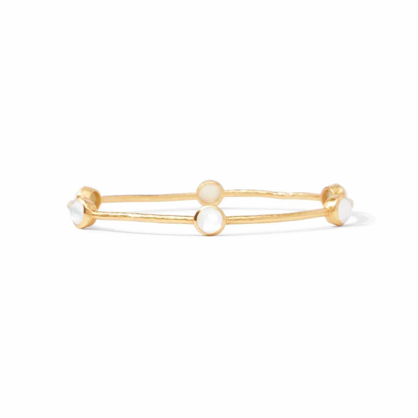 Julie Vos - Milano Luxe Bangle Iridescent Clear Crystal Small