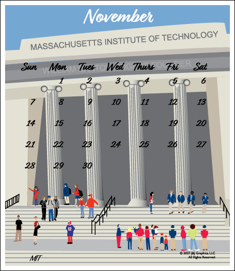 2027 J&J Graphics Boston Jewel Case Calendar
