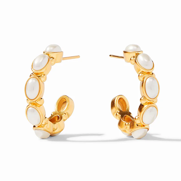 Julie Vos - Mykonos Hoop Gold/Pearl
