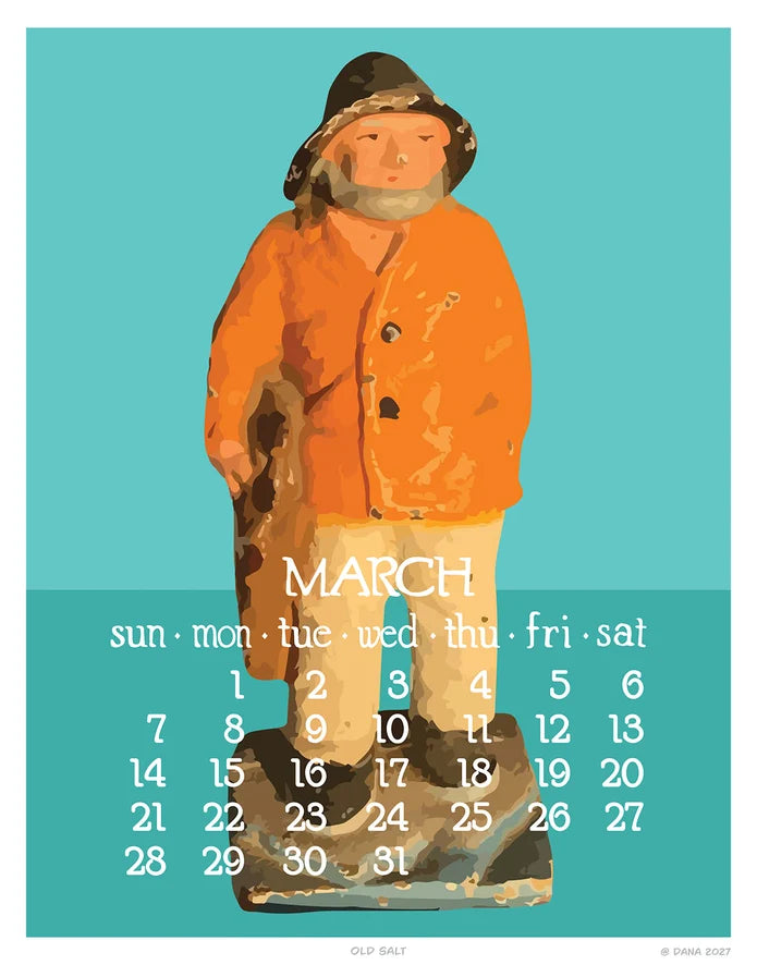 2027 Abacus Wall Calendar