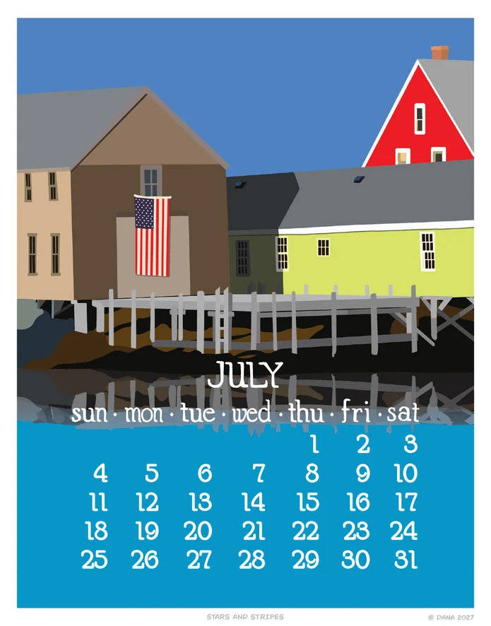 2027 Abacus Wall Calendar