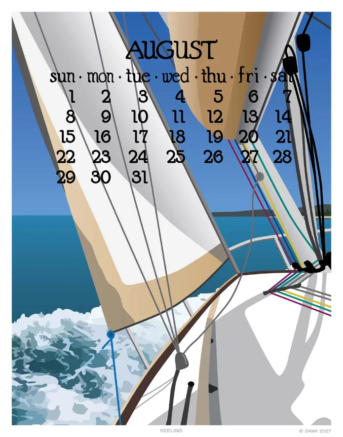 2027 Abacus Spiral Calendar
