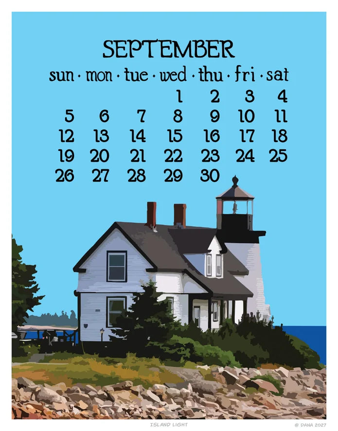 2027 Abacus Wall Calendar