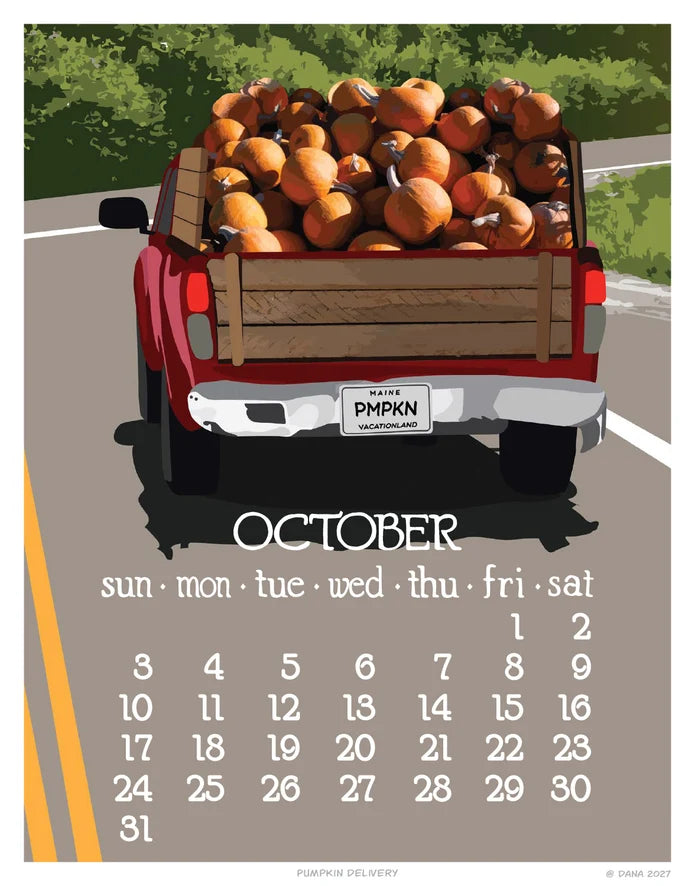 2027 Abacus Desk Calendar