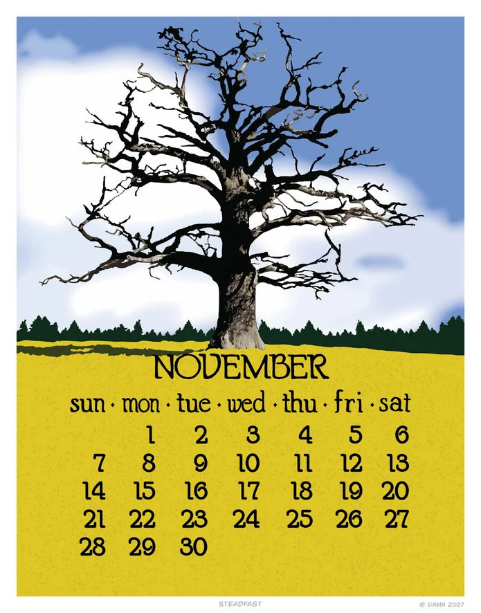 2027 Abacus Desk Calendar