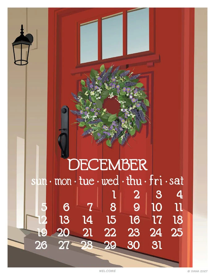 2027 Abacus Spiral Calendar