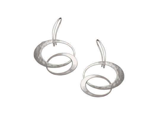 Ed Levin Entwined Elegance Earring Small Sterling Silver