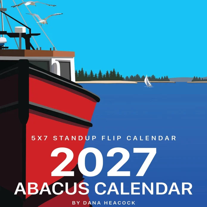 2027 Abacus Spiral Calendar