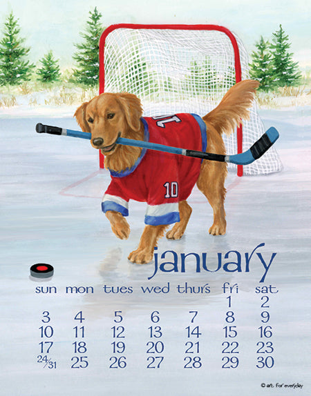 2027 Dog Days Poster 11X14 Calendar