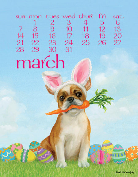 2027 Dog Days Poster 11X14 Calendar