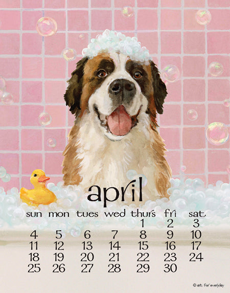 2027 Dog Days Poster 11X14 Calendar