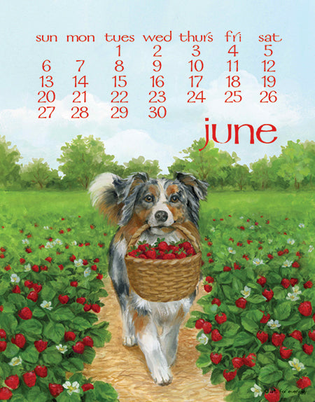 2027 Dog Days Poster 11X14 Calendar