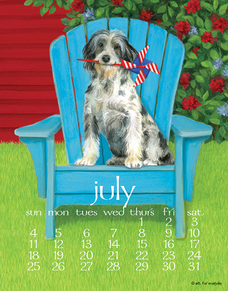2027 Dog Days Poster 11X14 Calendar