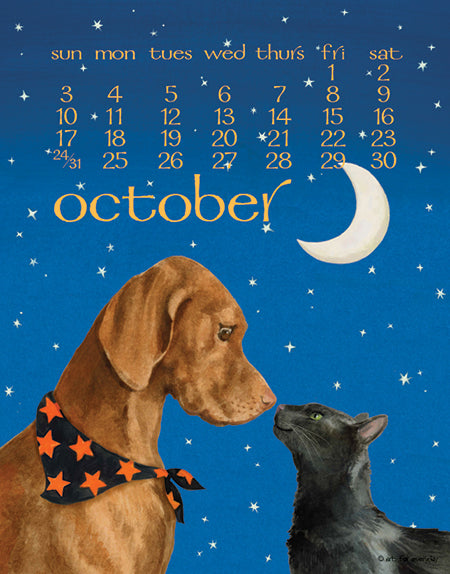 2027 Dog Days Poster 11X14 Calendar