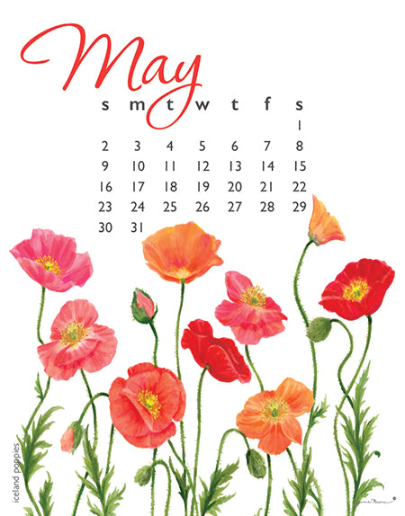 2027 Flowers Poster 11x14 Calendar