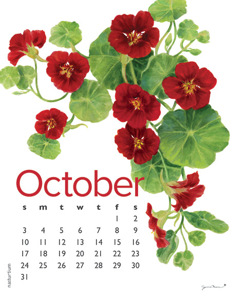2027 Flowers Poster 11x14 Calendar