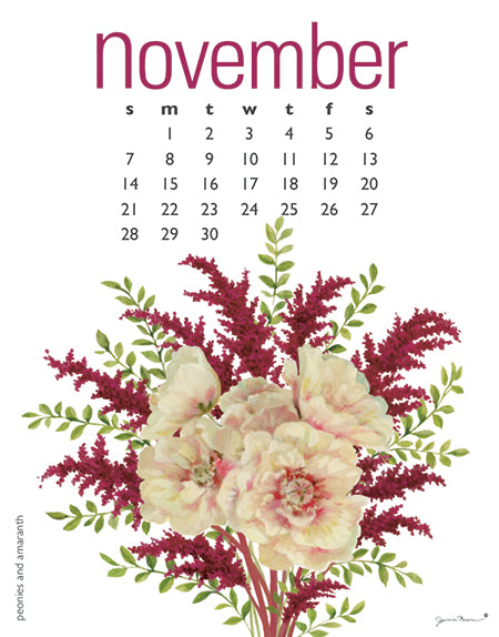 2027 Flowers Poster 11x14 Calendar