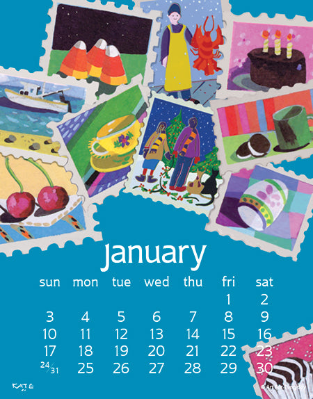 2027 Kate Libby Desk 5X7 Calendar