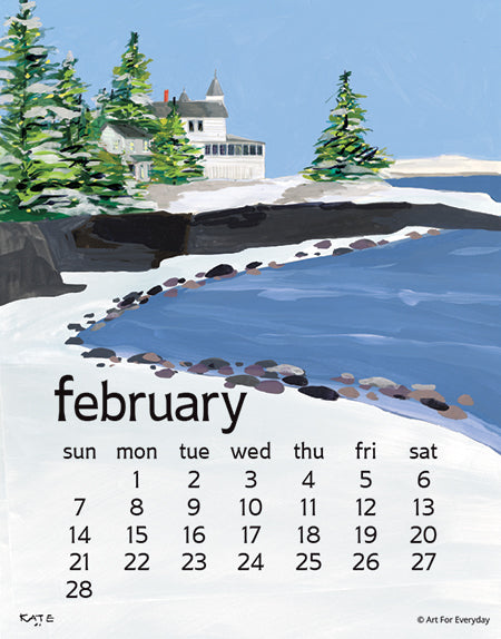2027 Kate Libby Desk 5X7 Calendar