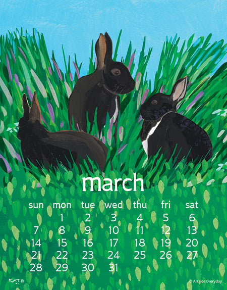 2027 Kate Libby Desk 5X7 Calendar
