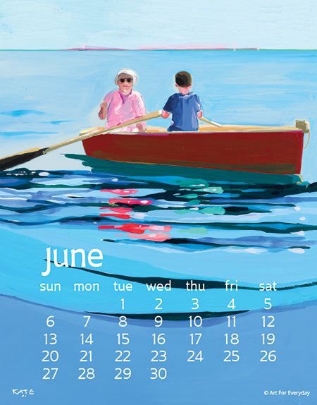 2027 Kate Libby Desk 5X7 Calendar