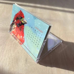 2026 Bird Desk Calendar Art By Alyssa