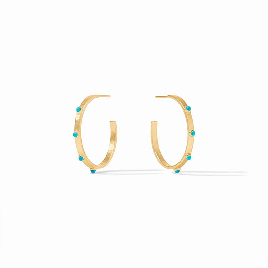 Julie Vos - Crescent Stone Hoop