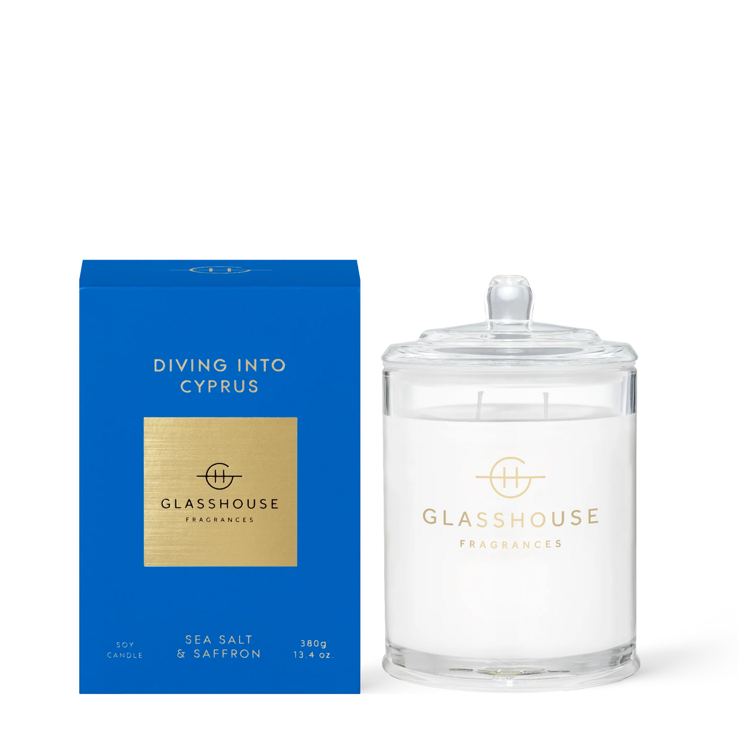 Glasshouse Fragrances - Diving into Cyprus Triple Scented Candle