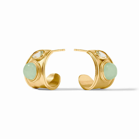 Julie Vos - Portofino Stone Hoop Aqua Jade
