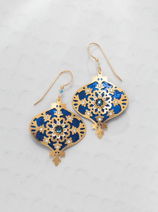 Holly Yashi Francesca Earrings Sapphire Blue