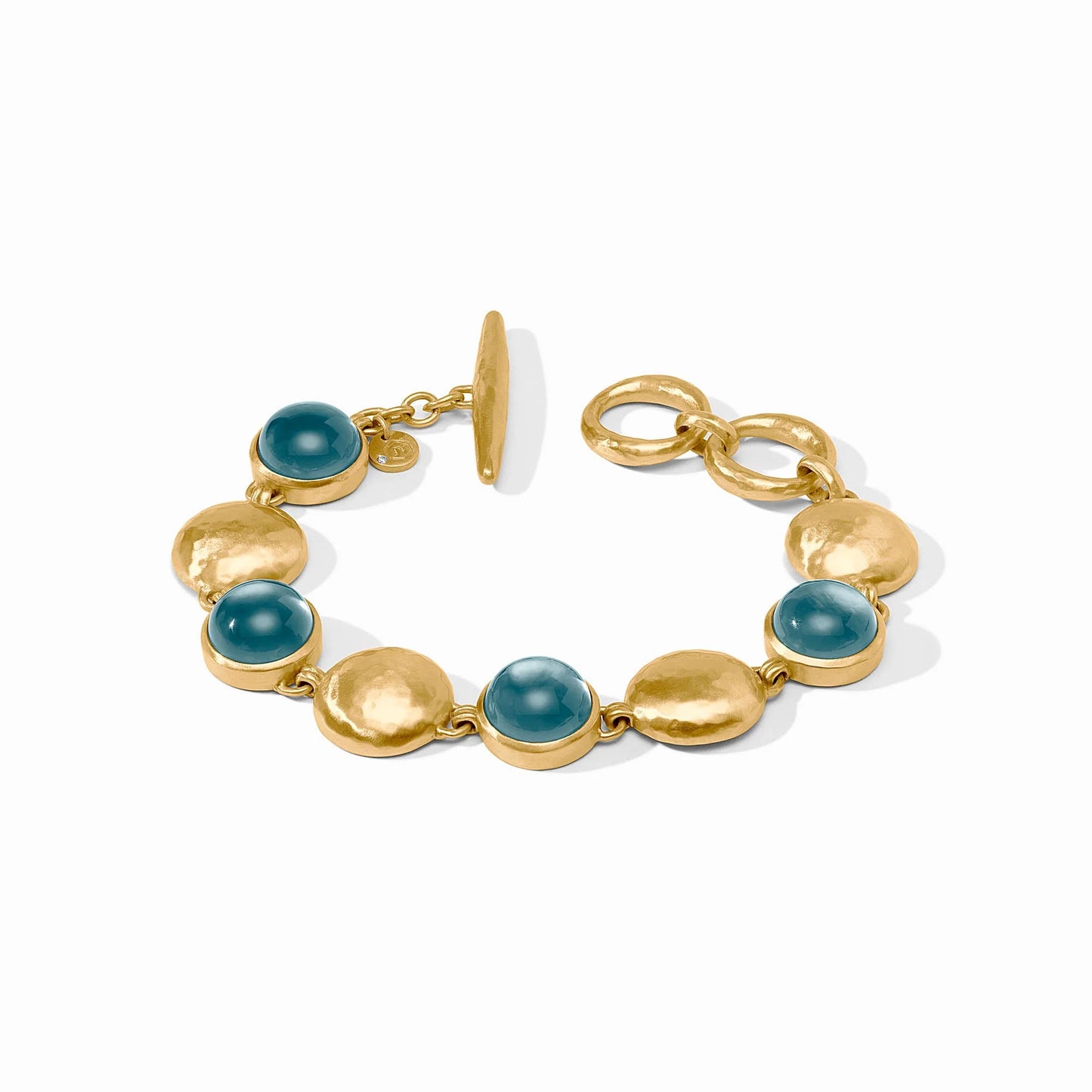 Julie Vos - Solara Stone Bracelet Iridescent Montana Blue