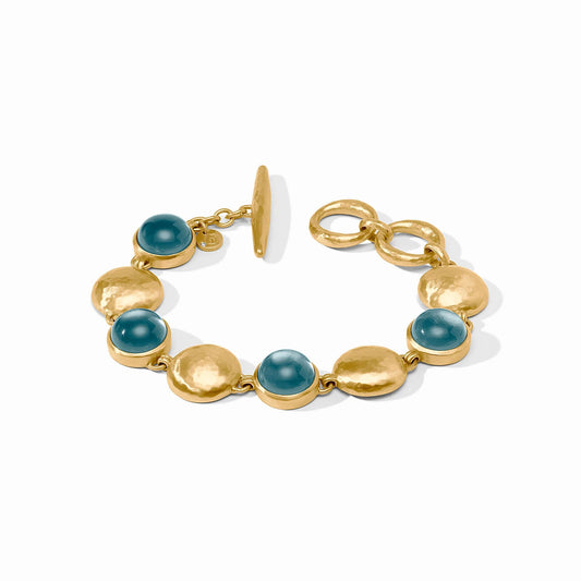 Julie Vos - Solara Stone Bracelet Iridescent Montana Blue