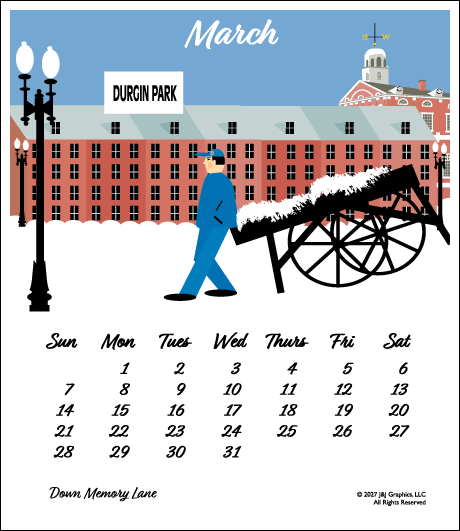 2027 J&J Graphics Boston Poster Calendar