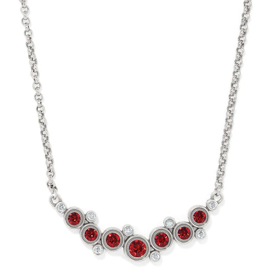 Brighton - Constella Necklace Silver and Red