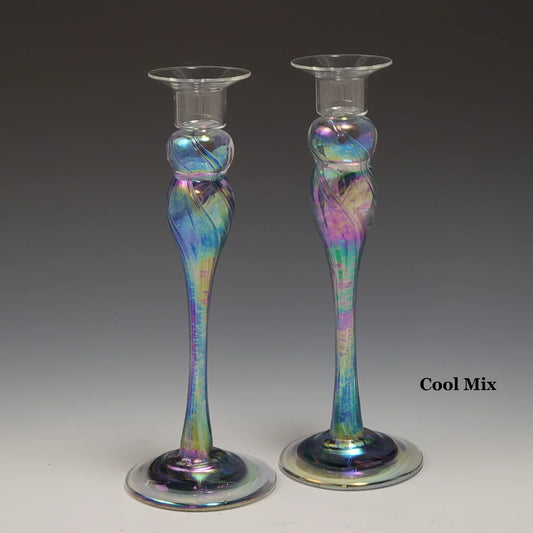Rosetree Glassware- Cool Mix Candlestick Holders