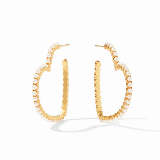 Julie Vos - Esme Heart Pearl Hoop