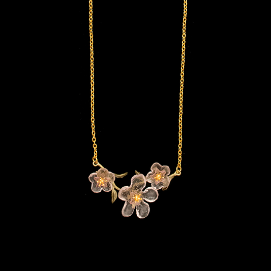 Michael Michaud Peach Blossom Bar Necklace