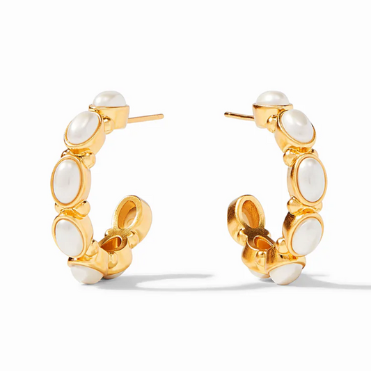 Julie Vos - Mykonos Hoop Gold/Pearl