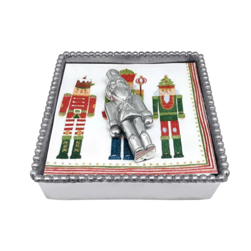 Mariposa Nutcracker Beaded Napkin Box