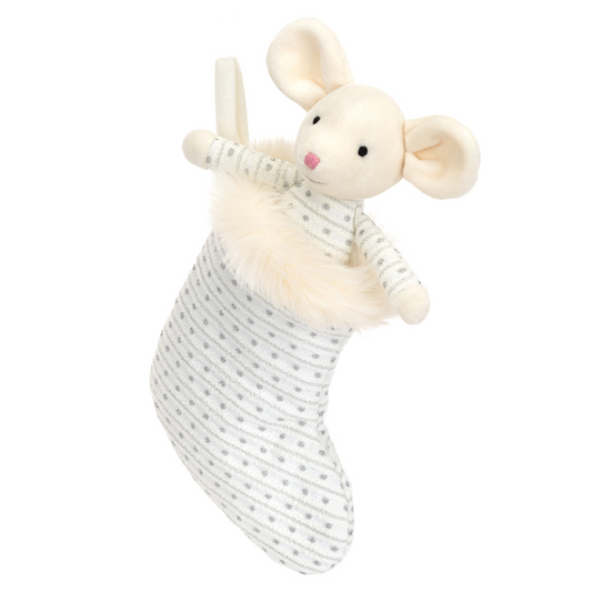 Jellycat Shimmer Stocking Mouse