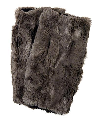 Faux Fur Texting Gloves-Birch